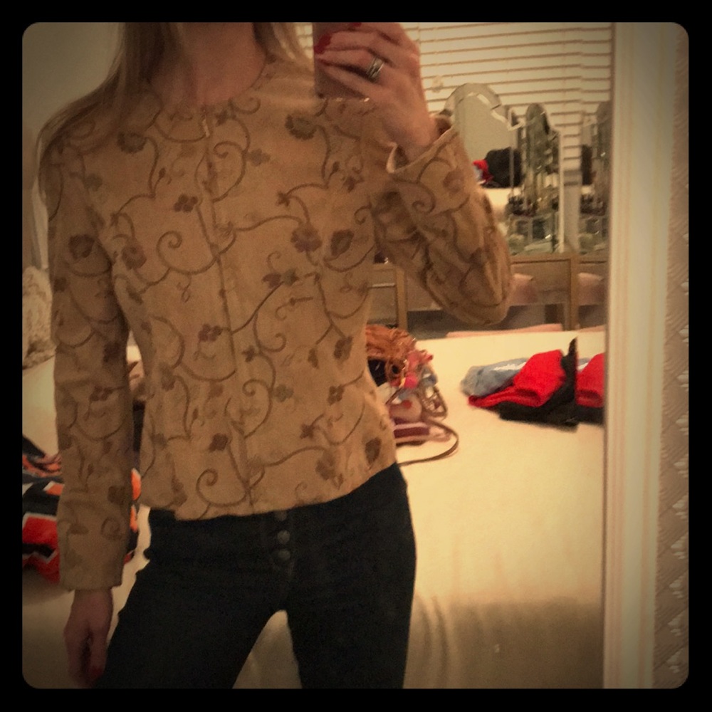 Escada goat suede jacket